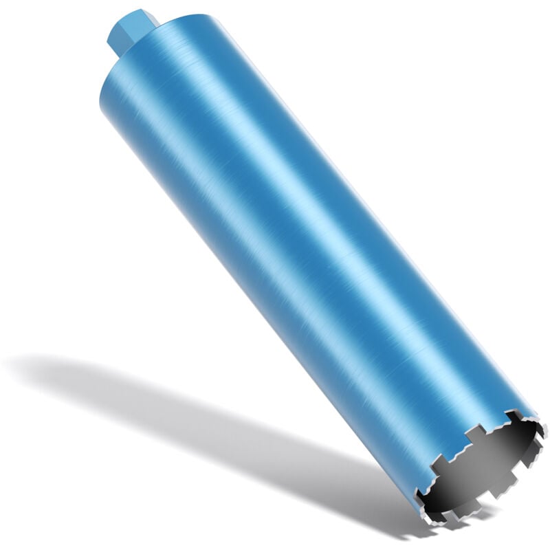 Wiltec - Foret diamant pour Carotteuse ø 127 mm – Rendement moyen – 1¼ unc – Longueur 450 mm – Métal fritté – Forage à humide – Chantier Carrelage