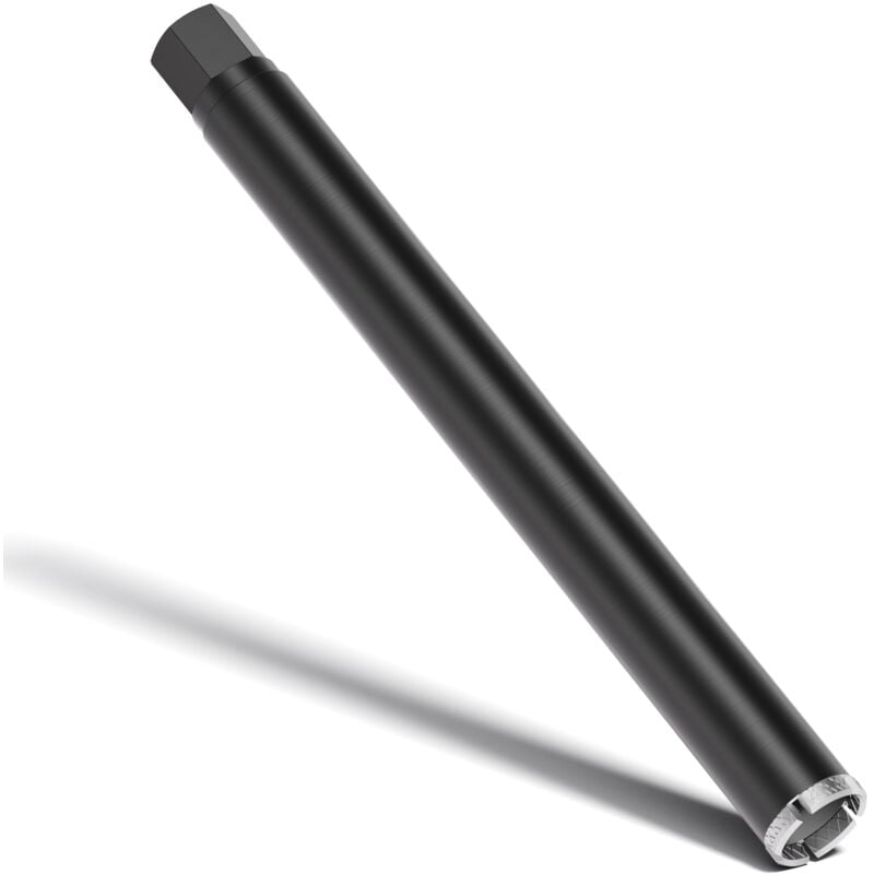 Wiltec - Foret diamant pour Carotteuse ø 52 mm – Haut rendement – 1¼ unc – Longueur 450 mm – Métal fritté – Forage à humide – Chantier Carrelage