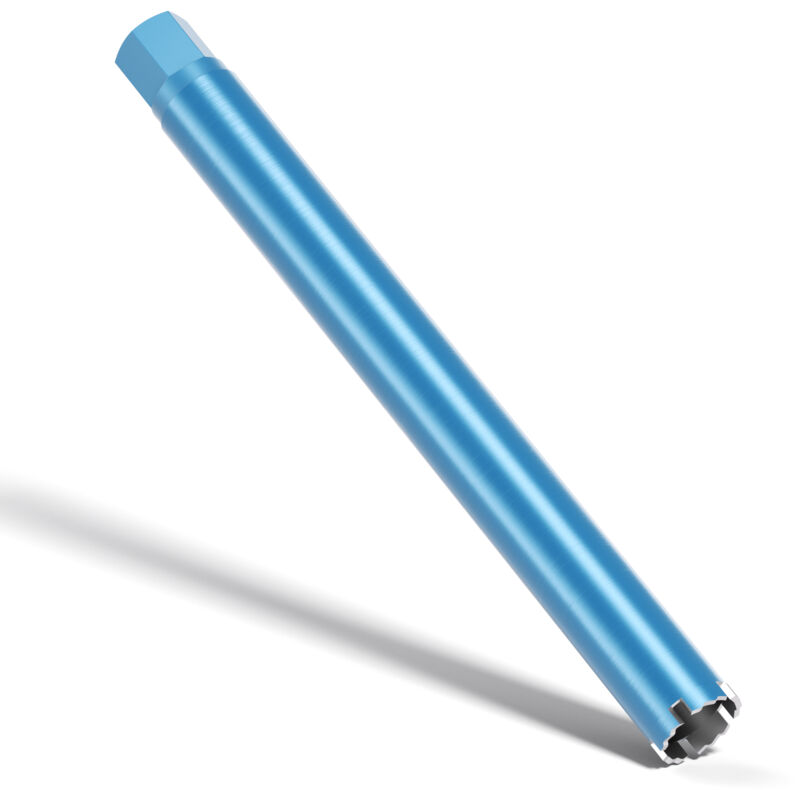 Wiltec - Foret diamant pour Carotteuse ø 52 mm – Rendement moyen – 1¼ unc – Longueur 450 mm – Métal fritté – Forage à humide – Chantier Carrelage