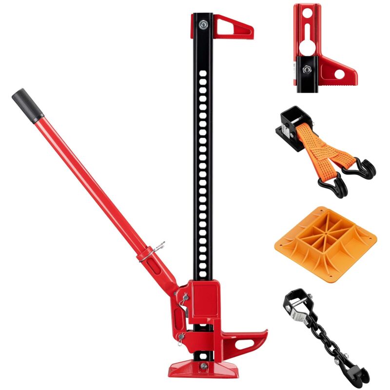 Wiltec Gato elevador - Set completo para SUV/todoterreno, gato para coche hasta 3000 kg con placa de soporte, soporte para ruedas, adaptador de