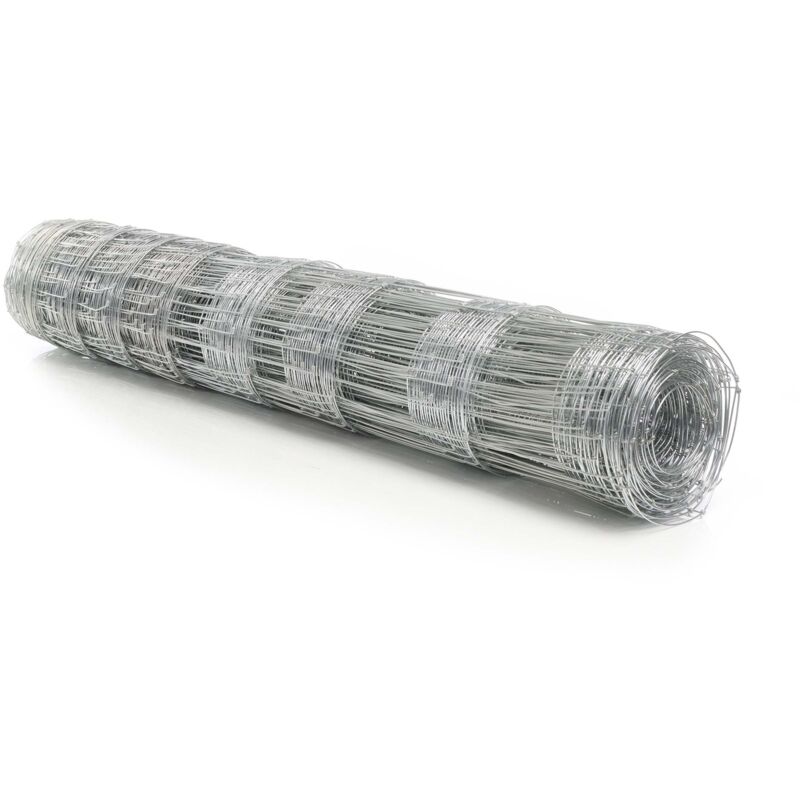 Grillage contre gibier Clôture en fil de fer 50m 125/13/15 Grillage noué agricole sylvicole - Wiltec