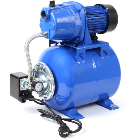 Wiltec Grupo de presión con caudal de 2800l/h 600W bomba doméstica con presostato manómetro