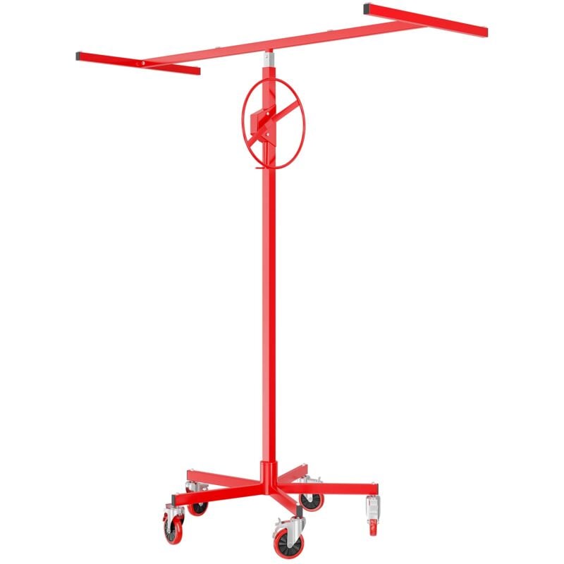 Wiltec - Lève-plaque Lève-panneaux 68kg max. Réglable en hauteur Plâtrerie 196-330cm Aide Montage