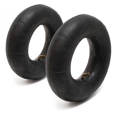 Wiltec – Lot de 2 chambres à air 13x5.00-6 – Valve TR87 pour tondeuses autoportées – Enveloppe pneumatique pour gazon