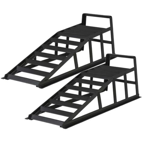 Wiltec Lot de 2x Rampe de chargement – 915 x 350 x 275 mm – jusqu’à 2 t par paire – en Acier – Rail d’accès pour voiture auto automobile véhicules