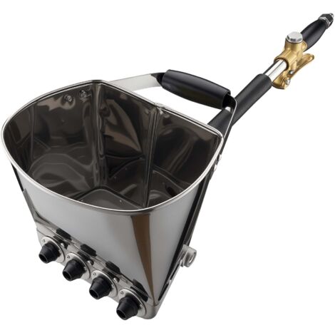 Wiltec – Machine à crépir 3,7 l – Pression 6-10 bars – Application rapide d’enduit – Conception ergonomique pour confort prolongé