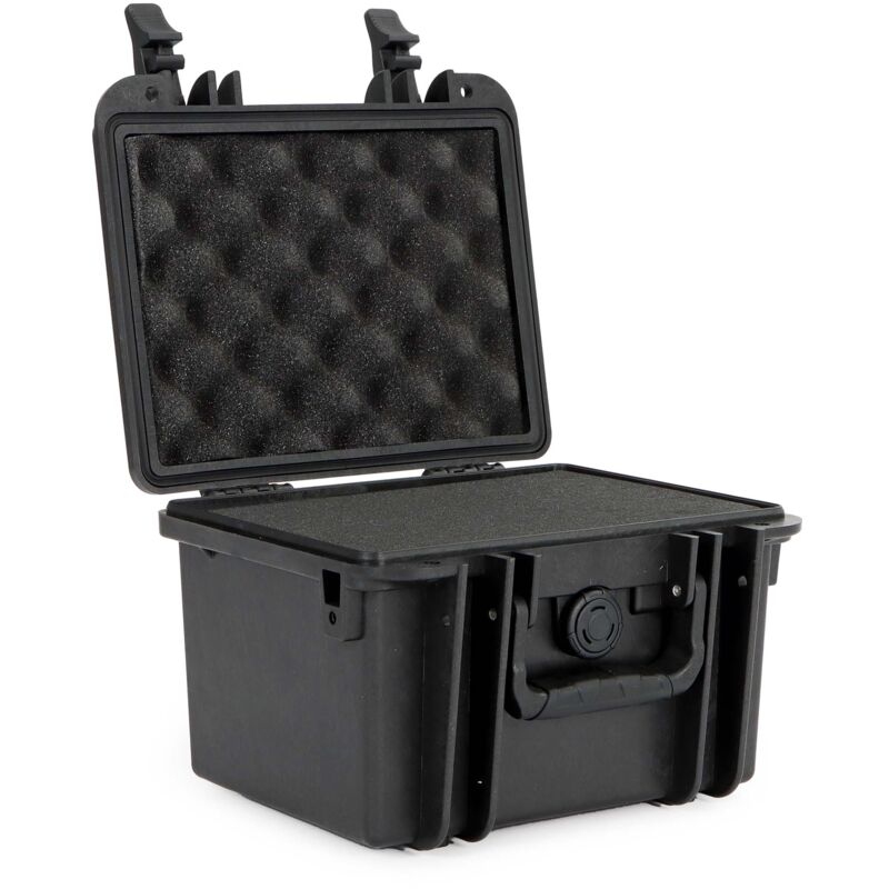 Wiltec - Mallette de transport universelle robuste – 25 x 21,8 x 16,6 cm – en pp et Fibre de verre – avec Mousse cube personnalisable – Valise de