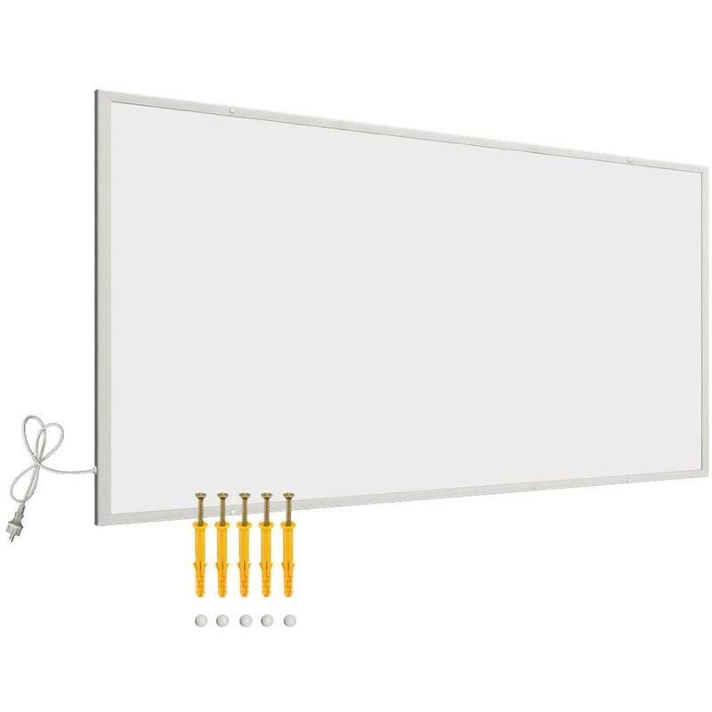 Wiltec - Panneau chauffant infrarouge – 1050 w – 1220 x 920 x 15 mm – Chauffage ir électrique mural – Émetteur Radiateur à Rendement efficace