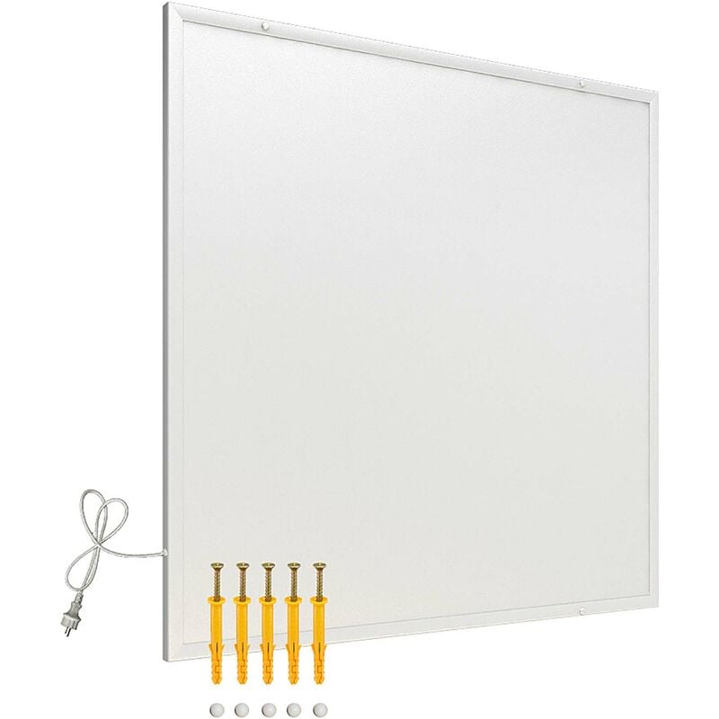 Wiltec - Panneau chauffant infrarouge – 350 w – 620 x 620 x 15 mm – Chauffage ir électrique mural – Émetteur Radiateur à Rendement efficace