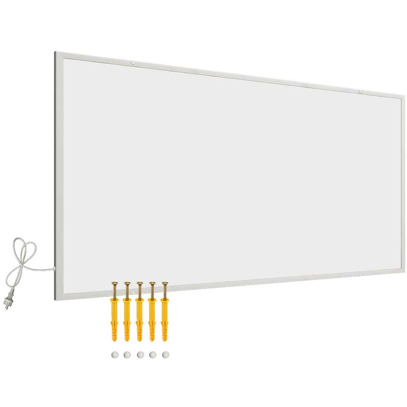 Wiltec - Panneau chauffant infrarouge – 850 w – 1220 x 770 x 15 mm – Chauffage ir électrique mural – Émetteur Radiateur à Rendement efficace
