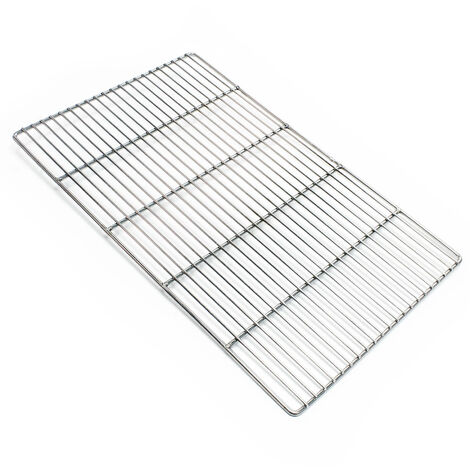 Wiltec Parrilla barbacoa 54x34 cm rectangular plancha asadero acero Inoxidable universal