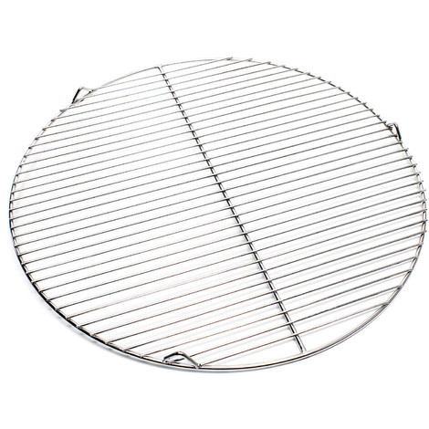 Wiltec Parrilla barbacoa Ø 55 cm redonda rejilla grill acero inoxidable asado fuego brasas gas leña carbón