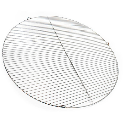 Wiltec Parrilla barbacoa Ø 80 cm redonda rejilla grill acero inoxidable asado fuego brasas gas leña carbón