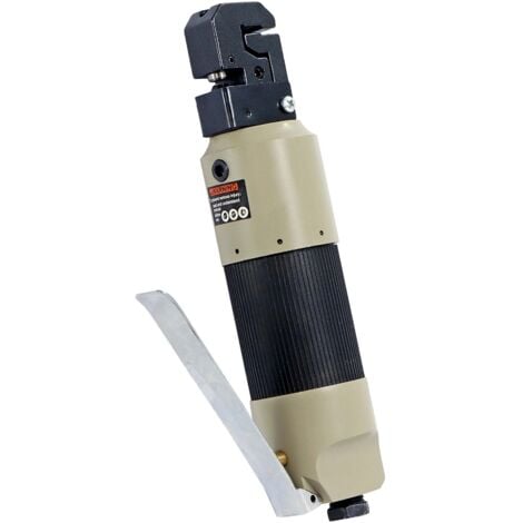 Wiltec Pince universelle pneumatique de pliage et de perforage – avec Matrice 5 mm – Profondeur de pliage 13 mm – pour Tôles de voitures – Outil à air comprimé