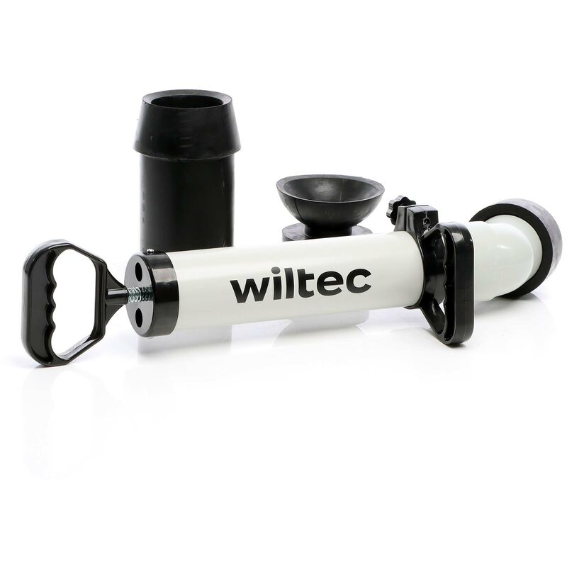 Image of Wiltec - Pompa per pulizia tubi ad alta pressione Sturatubi Pulizia rapida tubature Per bagno e wc