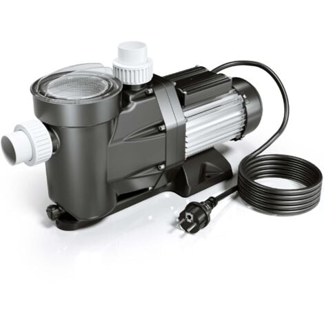 Wiltec Pompe de piscine – 28800 l/h 1300 W – Hauteur refoulement 17 m, hauteur aspiration 4 m – Pompe de filtration pour circulation d’eau – Pool Whirlpool Bassin à remous Jardin