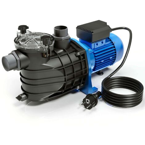 Wiltec Pompe piscine 2200 W – Débit 26400 l/h – Hauteur refoulement 18 m – Pompe de filtration et de circulation pour Filtre Eau – Pool Whirlpool Bain remous Jardin