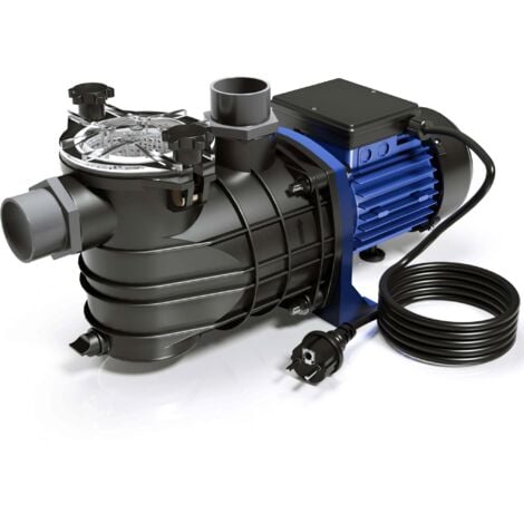 Wiltec Pompe piscine 550 W – Débit 13800 l/h – Hauteur refoulement 12 m – Pompe de filtration et de circulation pour Filtre Eau – Pool Whirlpool Bain remous Jardin