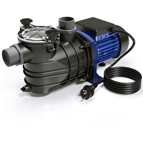 Wiltec – Pompe pour piscine 1100 W – Débit 17700 l/h – Hauteur refoulement 15 m – Volume d'eau jusqu'à 40 m³ – Préfiltre intégré