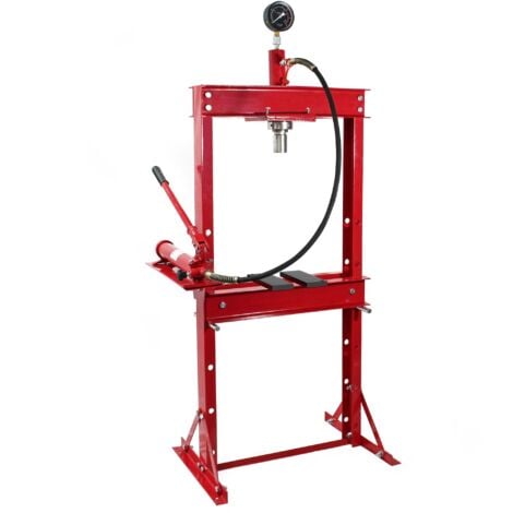 Wiltec Pressa idraulica da officina 12t Pressa professionale a telaio per cuscinetti con manometro
