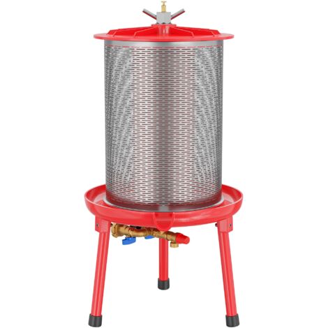 Wiltec – Presse hydraulique 40L – Pression max. 3 bars – Acier inoxydable – Pour jus de fruits, baies, tomates et miel – Extraction rapide et efficace