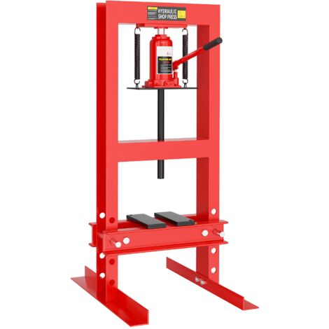 Wiltec – Presse hydraulique 6 tonnes – Table de pressage réglable 130-320 mm – Plage de travail 20-245 mm – Châssis 91x41x49,5 cm