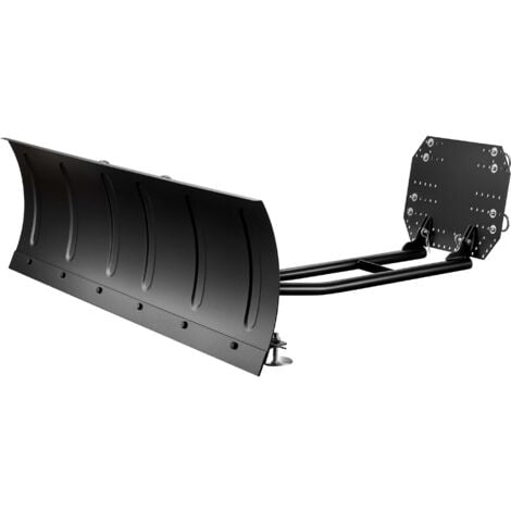 Wiltec Quitanieves 120 x 40 cm, cuchilla universal para nieve, sistema quitanieves para ATV y tractor, pala quitanieves con ajuste direccional, pala quita nieves para limpieza de nieve