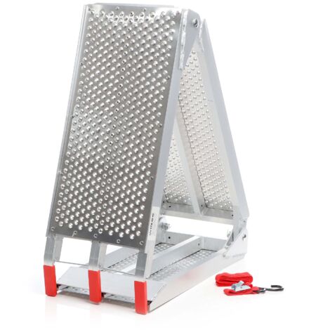 Wiltec Rampa di carico ripiegabile in 3 Portata fino a 270 kg In alluminio Pedana antiscivolo