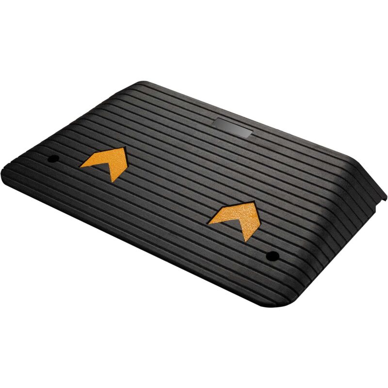 Rampe d'accès – 902 x 533 x 89 mm – Capacité max. 50 t – en Caoutchouc – Handicapés, Fauteuil roulant & Déambulateur – Surface antidérapante - Wiltec