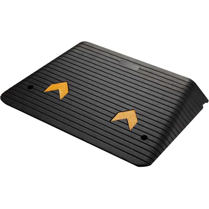 Rampe d'accès – 902 x 620 x 102 mm – Capacité max. 50 t – en Caoutchouc – Handicapés, Fauteuil roulant & Déambulateur – Surface antidérapante - Wiltec