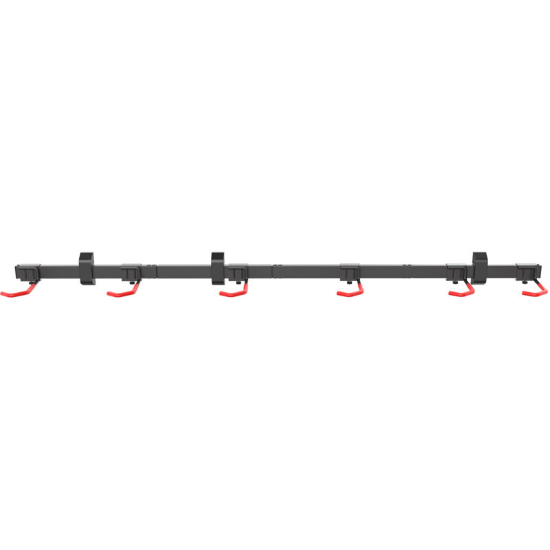 Wiltec - Range-vélo mural pliable pour 6 bicyclettes – 1604 x 180 x 105 mm – Capacité totale 150 kg – Largeur de roue max. 90 mm – en Acier et