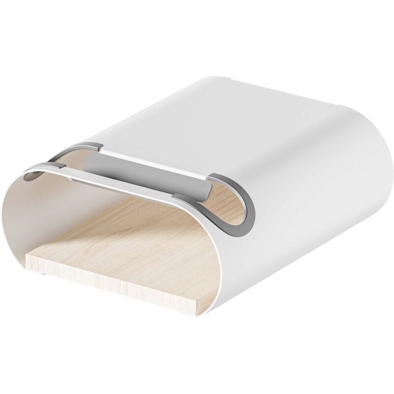 Wiltec - Range-vélo mural stylé pour 1 bicyclette – 256 x 300 x 114 mm – Capacité 25 kg – Diamètre de tube max. 55 mm – en Acier, mdf, Plastique,