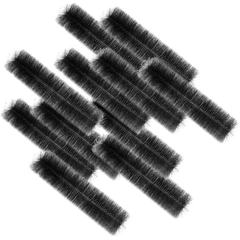 TEICHTIP Wiltec Set Black Brush con 24 spazzole per filtri a camera da laghetto, 40 x Ø 15cm, polipropilene, nero, rimozione delle particelle più fini