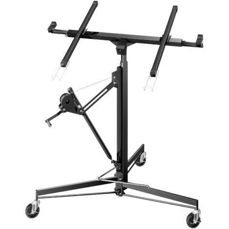 Wiltec Sollevatore pannelli cartongesso, max 68kg, larghezza 2,90 m, Carrello Alzapannelli Alzalastre