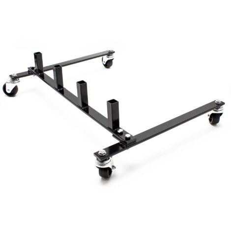Wiltec – Support rack mobile pour 4 chariots jack hydraulique – Capacité 4 chariots – 4 roulettes pivotantes pour mobilité – Poids 10 kg