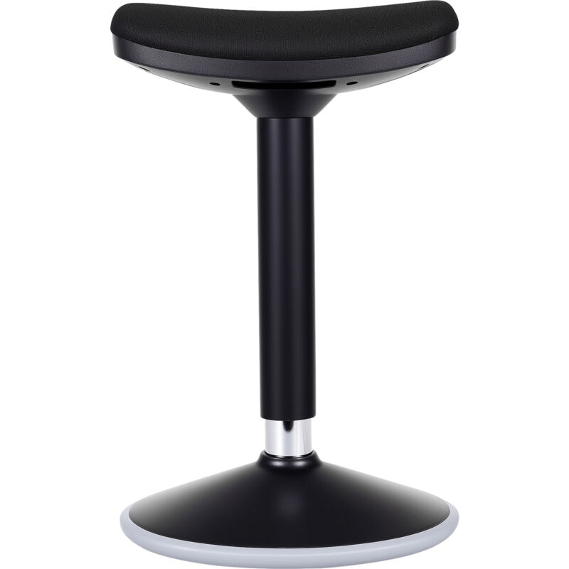 Wiltec - Tabouret ergonomique assis debout – 36 x 23 x 55-82 cm – Capacité max. 135 kg – Couleur noire – avec Ressort à gaz – Fauteuil de bureau, Wiltec - Tabouret ergonomique assis debout – 36 x 23 x 55-82 cm – Capacité max. 135 kg – Couleur noire – avec Ressort à gaz – Fauteuil de bureau,