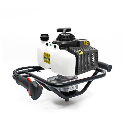 Tarière Thermique à Essence WilTec - Moteur 2 Temps 1.4kW - Vis Sans Fin 100/150/200mm - Jardin, Clôtures - 10