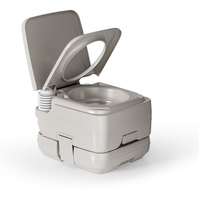 Wiltec - Toilette portable pour camping – 410 x 365 x 300 mm – en hdpe et pp – Capacité de charge 200 kg – Réservoirs 10 litres – wc portatif pour