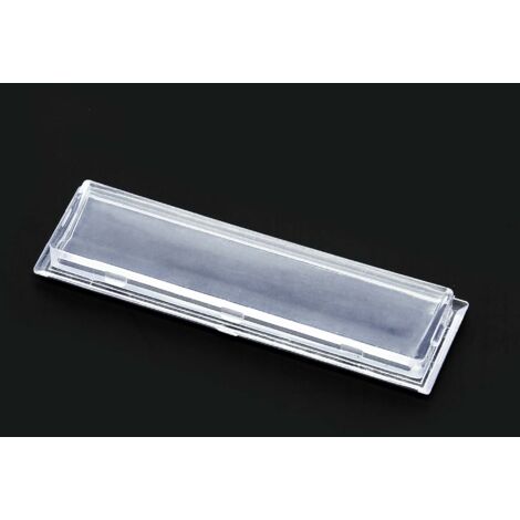 Wiltec Vetrino portanome 69,1 x 17,2 mm per cassetta postale, per targhette 73 x 21 mm
