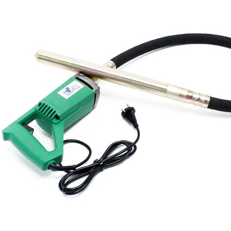 Wiltec – Vibreur à béton électrique 580W – Aiguille vibrante Ø 35mm – Longueur tuyau 1,5m – Pour chantiers humides et béton armé