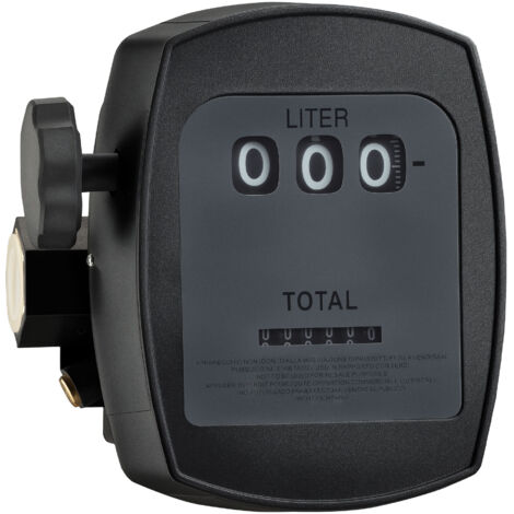 Wiltec Zähler für Diesel Heizöl 3 bar 10-60l/min mit 32mm (1") Anschlüssen und 1% Abweichung, für Heizölpumpen und Dieselpumpen