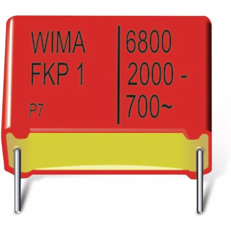 WIMA Folienkondensator, 220 pF, 1600 V-, radial, RM 15, FKP1T002204B00KSSD