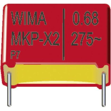 Wima MKP-X2 1,8uF 10% 305V RM 27,5 1 pc(s) Condensateur anti-parasite MKP-X2 sortie radiale 1.8 µF 305 V/DC 10 % 27.5 mm (L x l x H) 41.5 x 13 x 24 m S803021