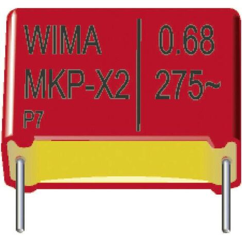 Wima MKP-X2 1uF 10% 305V RM22,5 1 pc(s) Condensateur anti-parasite MKP-X2 sortie radiale 1 µF 305 V/AC 10 % 22.5 mm (L x l x H) 26.5 x 11 x 21 mm S801001