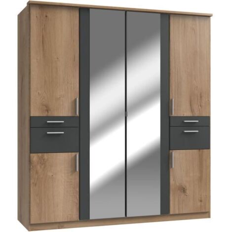 Wimex VOLOS armoire chêne 180 cm large