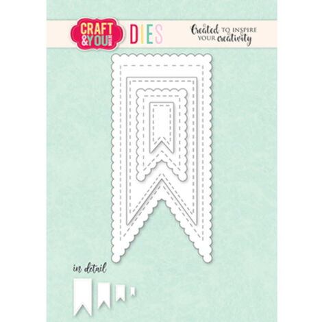 Wimpel-Set Stanzformen - Craft & You Design