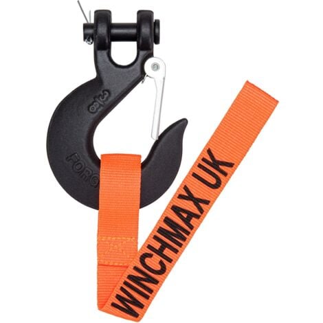 WINCHMAX Winch Hook 3/8 Inch Clevis Forged G70. For Winches up to 14,000lb