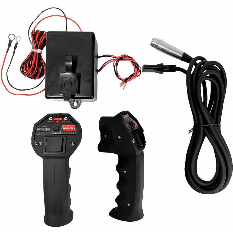 Winchmax - Winch Remote Control, Wireless. Twin SL Handset, Long Range With Enclosure. 12V