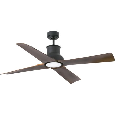 WINCHE Deckenventilator braun mit Gleichstrommotor mit Licht