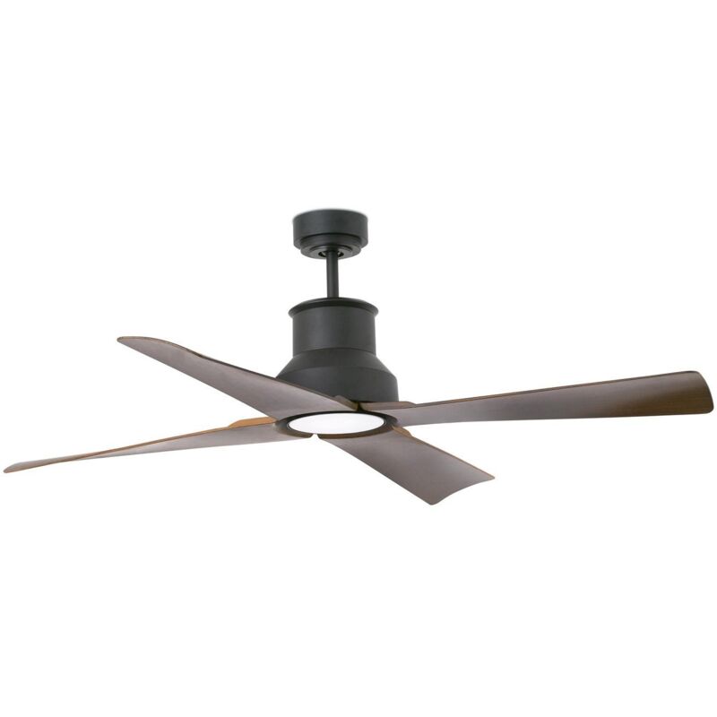 Faro Barcelona - winche Ventilador de techo marron...